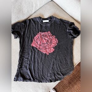 Rose Boyfriend Tee by Girl Dangerous at Free People, Vintage Black